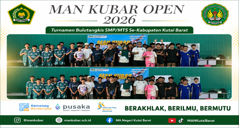 MAN KUBAR OPEN 2026: Turnamen Bulutangkis SMP/MTs Se-Kabupaten Kutai Barat