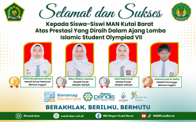 Siswa MAN Kutai Barat Raih Prestasi Nasional di Ajang Islamic Student Olympiad VII